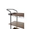 Alaterre Furniture Kyra 32"L Oak and Metal Bar Cart ANKY62RBG - alternate 2